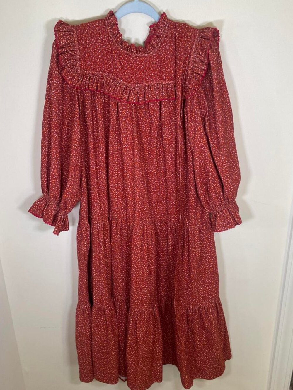 DOEN Mountain Dress in Burgundy California Wildflower